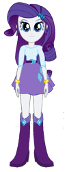 Size: 419x1097 | Tagged: safe, artist:qbert2kcat, rarity, equestria girls, g4, background removed, belt, boots, clothes, high heel boots, shirt, shoes, simple background, skirt, solo, transparent background