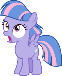 Size: 8712x10697 | Tagged: safe, artist:starryshineviolet, wind sprint, pegasus, pony, g4, the last problem, absurd resolution, female, filly, foal, gasp, looking up, open mouth, simple background, solo, transparent background, vector