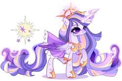Size: 3000x2000 | Tagged: safe, artist:just-silvushka, oc, oc only, unnamed oc, alicorn, pony, g4, adoptable, alicorn oc, big eyes, blushing, clothes, coat markings, colored eyebrows, concave belly, crown, cutie mark, ethereal mane, ethereal tail, eyelashes, eyeshadow, facial markings, female, frilly skirt, glowing, glowing horn, halo, hoof shoes, horn, jewelry, long eyelashes, long hair, long horn, long legs, long mane, long tail, magic, magical lesbian spawn, makeup, mare, markings, multicolored mane, multicolored tail, next generation, nose blush, offspring, parent:princess celestia, parent:twilight sparkle, parents:twilestia, peytral, princess shoes, purple blush, purple coat, purple eyes, purple eyeshadow, purple fur, purple magic, purple skirt, raised hoof, raised leg, reference sheet, regalia, shiny eyes, simple background, skirt, slender, smiling, solo, sparkly mane, sparkly tail, standing, standing on two hooves, star (coat marking), star mark, stars, straight mane, straight tail, striped mane, striped tail, tail, thin, transparent background, unicorn horn, white sclera, wings