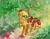 Size: 2533x2000 | Tagged: safe, artist:lendftcn, apple bloom, applejack, earth pony, pony, g4, apple, apple tree, duo, duo female, female, filly, foal, jumping, mare, siblings, sisters, tree