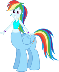 Size: 1195x1451 | Tagged: safe, artist:invisibleink, artist:tylerajohnson352, rainbow dash, centaur, ponytaur, taur, equestria girls, g4, beautiful, centaurdash, centaurified, cute, hooves, simple background, solo, species swap, tail, transparent background, white sclera, wings