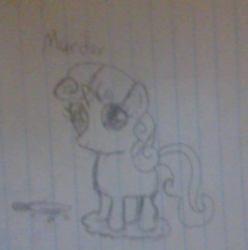 Size: 424x428 | Tagged: safe, artist:fimphiliacs, sweetie belle, traditional art