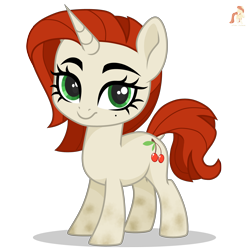 Size: 4800x4800 | Tagged: safe, artist:r4hucksake, oc, oc only, oc:cherry smoothie, pony, unicorn, base used, blemishes, dock, eyebrows, female, filly, foal, horn, simple background, solo, tail, transparent background