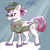 Size: 1280x1280 | Tagged: safe, artist:flurryheart04, zipp storm, pegasus, pony, g5, badge, clothes, detective, detective zipp, female, hat, mare, smiling, solo, sunglasses, uniform