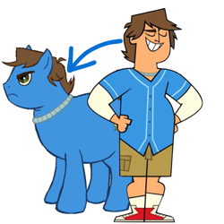 Size: 1080x1080 | Tagged: safe, artist:piggyrippin, earth pony, human, pony, converse, crossover, human ponidox, male, ponified, ripper (total drama), self paradox, self ponidox, shoes, simple background, total drama, total drama island, white background