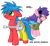 Size: 499x456 | Tagged: safe, artist:muffinz, oc, oc only, oc:blue circle, oc:red circle, earth pony, pony, clothes, duo, eyepatch, female, gun, machine gun, siblings, simple background, sisters, transparent background, uniform, weapon