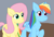 Size: 1075x728 | Tagged: safe, artist:cmara, fluttershy, rainbow dash, pegasus, pony, g4, duo, duo female, female