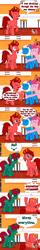 Size: 982x6100 | Tagged: safe, artist:jasperpie, pinkie pie, oc, oc:finn the pony, oc:harmony dancer, oc:jasper pie, earth pony, pony, unicorn, g4, comic, cute, diapinkes, female, fez, hat, horn, male, oc x oc, ocbetes, pie's pizzeria, pie's pizzeria (ponyville), ship:dancerjasper, shipping, straight