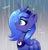 Size: 1952x2036 | Tagged: safe, artist:confetticakez, princess luna, alicorn, pony, g4, balancing, blushing, crown, cute, dialogue, female, horn, jewelry, lunabetes, mare, open mouth, peytral, ponies balancing stuff on their nose, profile, rain, rain drops, regalia, s1 luna, solo, sparkly eyes, wet, wing fluff, wingding eyes