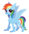 Size: 2420x2835 | Tagged: safe, artist:belka-sempai, part of a set, rainbow dash, classical hippogriff, hippogriff, g4, classical hippogriffied, commission, cute, dashabetes, female, hippo dash, hippogriffied, simple background, smiling, solo, species swap, spread wings, transparent background, wings, ych result