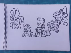 Size: 4160x3120 | Tagged: safe, artist:toonbat, oc, oc only, earth pony, pony, unicorn, horn, sketch, sketch dump, traditional art