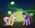 Size: 3601x2879 | Tagged: safe, artist:g472y, fluttershy, twilight sparkle, alicorn, pegasus, pony, g4, brain, brain eating meteor, brainless, brains!, crossover, derp, drool, ear penetration, glowing, green eyes, meteor, mind control, open mouth, organs, penetration, slime, sparks, tentacles, the grim adventures of billy and mandy, tongue out, twilight sparkle (alicorn)