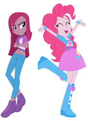 Size: 419x575 | Tagged: safe, artist:okamikisho, pinkie pie, equestria girls, g4, pinkamena diane pie, simple background, solo, white background