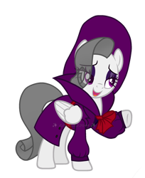 Size: 1474x1803 | Tagged: safe, artist:elizaro622044, oc, oc only, oc:oliver spade, pegasus, g4, clothes, detective, fedora, female, hat, simple background, solo, transparent background, trenchcoat