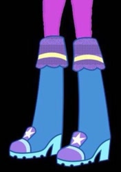 Size: 449x637 | Tagged: safe, artist:greenmachine987, oc, oc only, oc:cliffhanger moon, equestria girls, g4, black background, boots, boots shot, high heel boots, legs, pictures of legs, shoes, simple background, solo