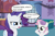 Size: 2048x1365 | Tagged: safe, artist:trrrebleee, edit, edited screencap, screencap, rarity, sweetie belle, unicorn, g4, carousel boutique, comic, horn, meme, pyro belle, pyromaniac, screencap comic, smoke