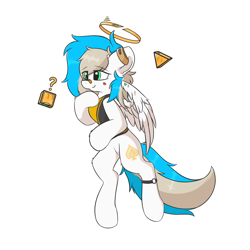 Size: 2700x2700 | Tagged: safe, artist:hcl, oc, oc only, oc:sunny zephyr, pegasus, pony, simple background, solo, white background