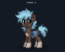 Size: 500x400 | Tagged: safe, oc, oc only, oc:infinite noodles, earth pony, pony, pony town, solo