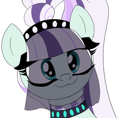 Size: 1340x1304 | Tagged: safe, artist:ligmire, coloratura, earth pony, pony, g4, :3, bust, countess coloratura, cute, female, mare, rarabetes, simple background, smiling, solo, transparent background