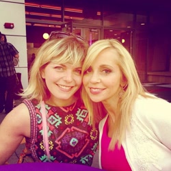 Size: 600x600 | Tagged: safe, human, duo, duo female, female, irl, irl human, photo, rebecca shoichet, tara strong, voice actor