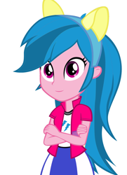 Size: 828x1145 | Tagged: safe, artist:eqgrp-firefly, oc, oc only, equestria girls, g4, clothes, jacket, shirt, simple background, skirt, solo, vest, white background