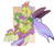 Size: 2730x2355 | Tagged: safe, artist:yozora122, spike, thorax, changedling, changeling, dragon, g4, adult, adult spike, cloven hooves, duo, duo male, gay, holding a changeling, king thorax, male, older, older spike, ship:thoraxspike, shipping, winged spike, wings