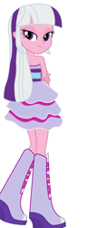 Size: 690x1798 | Tagged: safe, artist:eqgrp-firefly, twilight, twilight sparkle, equestria girls, g1, g4, boots, clothes, dress, fall formal outfits, high heel boots, recolor, shoes, simple background, solo, white background