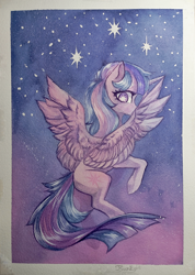 Size: 2847x4000 | Tagged: safe, artist:jsunlight, twilight sparkle, alicorn, pony, g4, female, mare, passepartout, signature, solo, traditional art, twilight sparkle (alicorn), watercolor painting