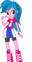 Size: 1024x1996 | Tagged: safe, artist:eqgrp-firefly, firefly, rainbow dash, equestria girls, g1, g4, boots, clothes, high heel boots, jacket, recolor, shirt, shoes, simple background, skirt, socks, solo, vest, white background