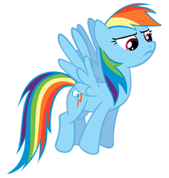 Size: 900x950 | Tagged: safe, artist:theawkwardstage, rainbow dash, pegasus, pony, g4, the return of harmony, female, frown, mare, simple background, solo, spread wings, transparent background, vector, wings