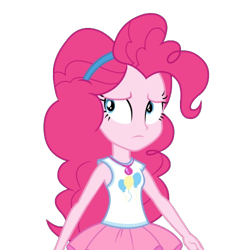 Size: 500x500 | Tagged: safe, artist:blockslikepl, edit, edited screencap, screencap, pinkie pie, human, equestria girls, g4, background removed, female, geode of sugar bombs, magical geodes, not a vector, simple background, solo, transparent background