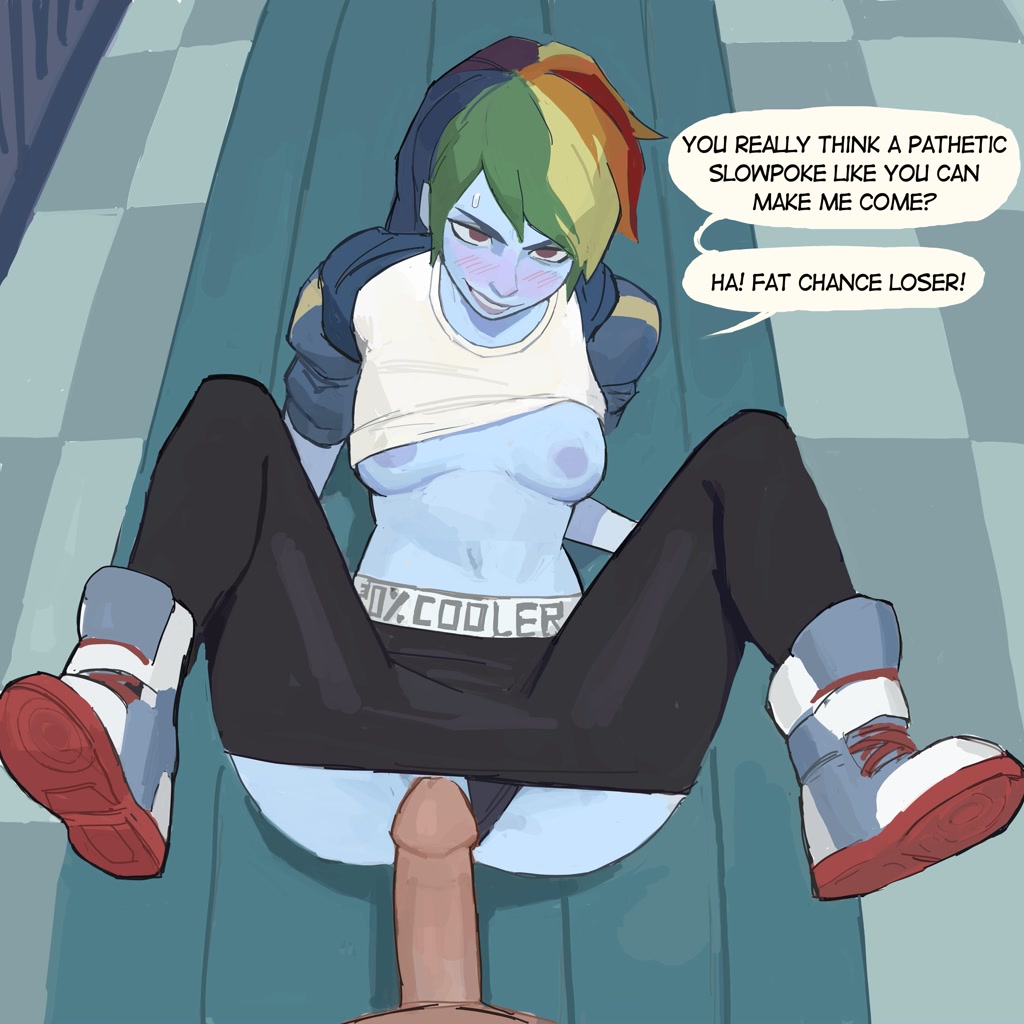 explicit, artist:hyung7754, part of a set, rainbow dash, human, equestria g