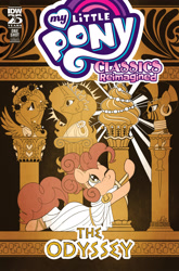 Size: 2063x3131 | Tagged: safe, artist:amy mebberson, idw, official comic, pony, g4, official, comic cover, cover, cover art, high res, my little pony classics reimagined: the odyssey, my little pony logo