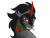 Size: 2160x1620 | Tagged: safe, artist:amanecerlobo, king sombra, unicorn, g4, antagonist, flower, flower in mouth, horn, male, mouth hold, rose, rose in mouth, simple background, solo, stallion, stupid sexy sombra, transparent background, villainous