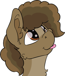 Size: 1101x1278 | Tagged: safe, artist:dsksh, oc, oc only, oc:coffee cloud, pegasus, pony, :p, bust, ear fluff, pegasus oc, portrait, simple background, solo, tongue out, transparent background