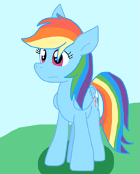 Size: 827x1031 | Tagged: safe, artist:cmara, rainbow dash, pegasus, pony, g4, female, solo