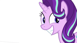 Size: 1280x720 | Tagged: safe, artist:starlightglimmer04, edit, edited screencap, screencap, starlight glimmer, pony, unicorn, g4, no second prances, background removed, female, horn, mare, not a vector, simple background, smiling, solo, transparent background