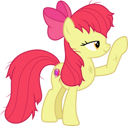 Size: 3031x3000 | Tagged: safe, artist:cloudy glow, apple bloom, earth pony, g4, growing up is hard to do, female, older, older apple bloom, simple background, solo, the cmc's cutie marks, transparent background, vector