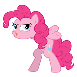 Size: 900x900 | Tagged: safe, artist:popmannn, pinkie pie, earth pony, pony, g4, bipedal, female, mare, simple background, solo, transparent background, vector