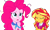 Size: 4178x2520 | Tagged: safe, edit, edited screencap, editor:homersimpson1983, screencap, pinkie pie, sunset shimmer, human, equestria girls, g4, background removed, duo, duo female, female, not a vector, simple background, transparent background