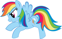 Size: 900x564 | Tagged: safe, artist:kurosakisoarin, rainbow dash, pegasus, pony, g4, female, mare, multicolored hair, rainbow hair, simple background, solo, transparent background, vector