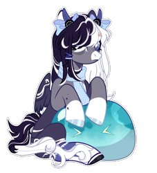 Size: 3736x4112 | Tagged: safe, artist:turk-adopts, oc, oc only, oc:oreo cream, pegasus, pony, female, horns, mare, simple background, solo, transparent background