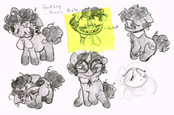 Size: 2048x1349 | Tagged: safe, artist:heartlurch, oc, oc only, oc:heart leap, pony, unicorn, g4, glasses, horn, neck bow, ponysona, solo, traditional art, unicorn oc