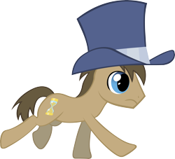 Size: 5500x5000 | Tagged: safe, artist:bakabrony, doctor whooves, time turner, earth pony, pony, g4, .svg available, absurd resolution, hat, male, simple background, solo, stallion, top hat, transparent background, vector