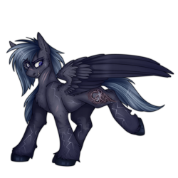 Size: 2300x2300 | Tagged: safe, artist:molars, oc, oc only, oc:sharp shadows, pegasus, pony, ashes town, fallout equestria, angry, ashes town oc, blue eyes, blue hooves, blue wingtips, branded, butch, cheek fluff, chest fluff, colored hooves, colored wings, colored wingtips, dashite, dashite brand, ear fluff, eyebrows, eyebrows visible through hair, eyelashes, facial markings, facial scar, fallout equestria oc, female, frown, gray coat, grumpy, high res, hooves, leg fluff, leg scar, lightning pattern, long mane, mare, narrowed eyes, neck scar, nose scar, partially open wings, raised leg, redesign, scar, scowl, shiny hooves, shiny mane, shiny tail, simple background, solo, standing, standing on three hooves, three toned wings, transparent background, unshorn fetlocks, wing fluff, wings