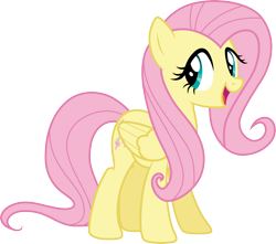 Size: 3398x3000 | Tagged: safe, artist:cloudy glow, fluttershy, pegasus, pony, g4, putting your hoof down, cute, female, happy, mare, shyabetes, simple background, solo, transparent background, vector