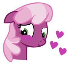 Size: 900x778 | Tagged: safe, artist:jaelachan, cheerilee, earth pony, pony, g4, cheeribetes, cute, female, floppy ears, head only, heart, mare, simple background, smiling, solo, transparent background, vector