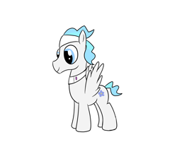 Size: 2000x1800 | Tagged: safe, artist:amateur-draw, oc, oc only, oc:soft blue, pegasus, pony, g4, male, simple background, solo, spa pony, spread wings, stallion, white background, wings