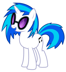 Size: 900x982 | Tagged: safe, artist:jaelachan, dj pon-3, vinyl scratch, pony, unicorn, g4, female, horn, mare, open mouth, open smile, simple background, smiling, solo, sunglasses, transparent background, vector, vinyl's glasses