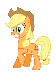 Size: 5000x6410 | Tagged: safe, artist:tabbyderp, applejack, earth pony, pony, g4, the last roundup, absurd resolution, female, mare, simple background, solo, transparent background, vector